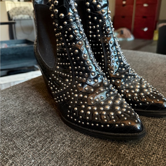 Steve Madden Shoes - Steve Madden Black Studded Ankle Booties